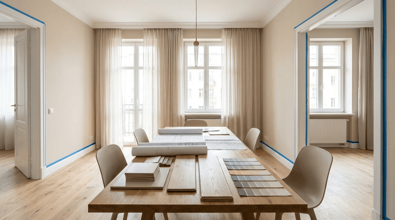 Remont mieszkania w Warszawie: harmonogram krok po kroku (żeby nie utknąć na 3 miesiące)